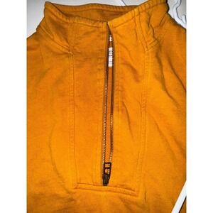REI Creative Recreation Mens Zip‎ Up Hoodie Mustard Yellow Gold Sweatshirt Large